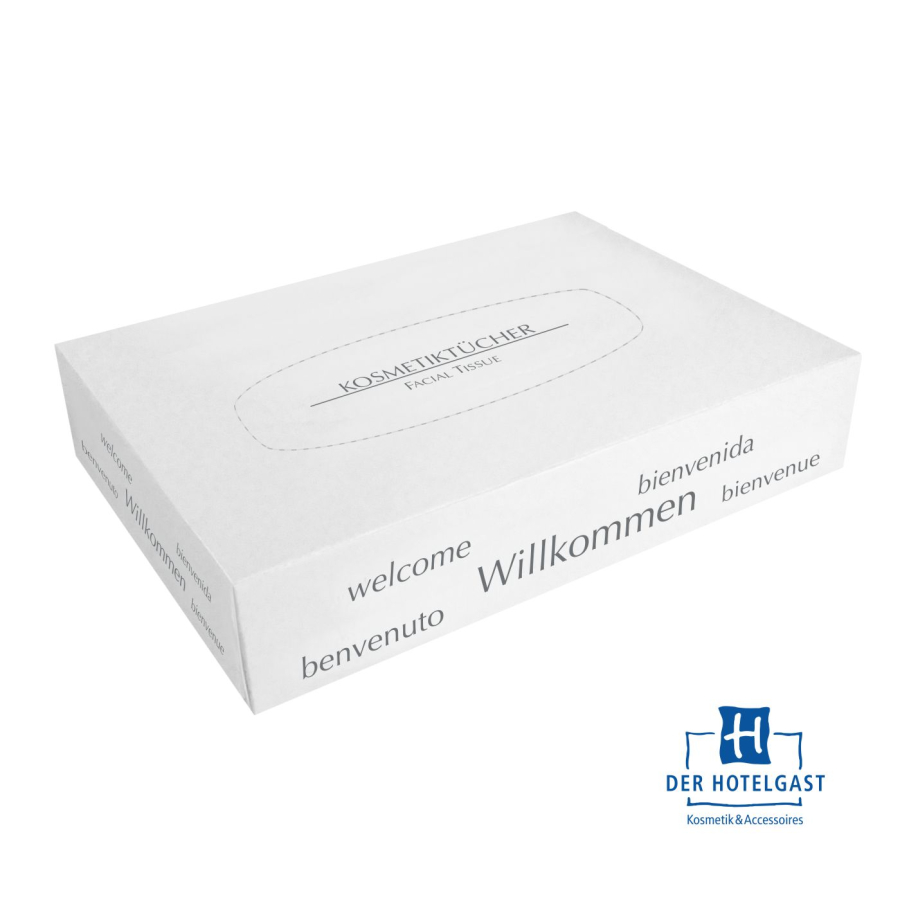 Hotel Kosmetiktücher "Minibox" weiß