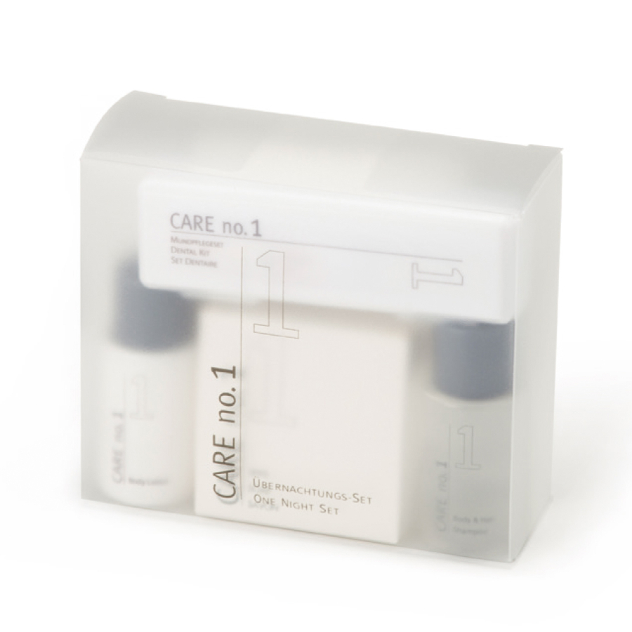 ONE-NIGHT-SET »Care no.1« in PVC-Box