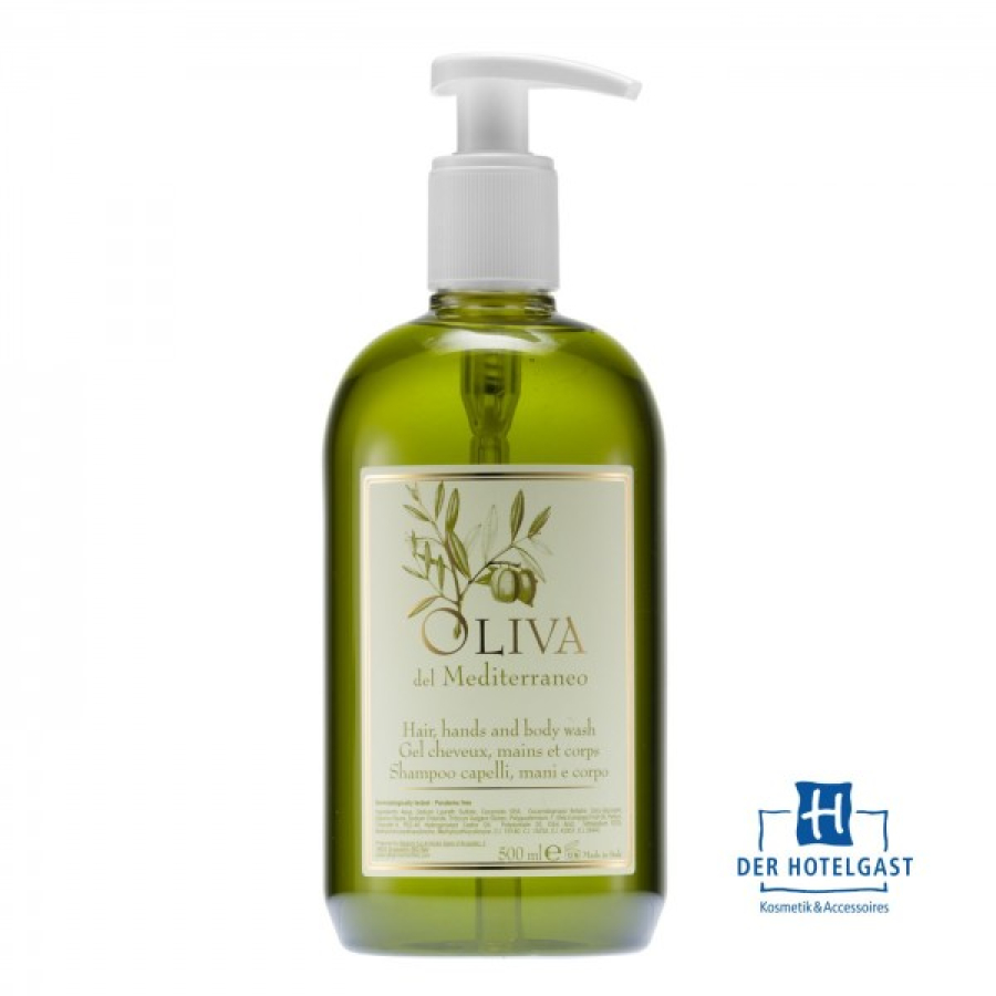 OLIVA Seifenspender hair, hand & body wash 500ml